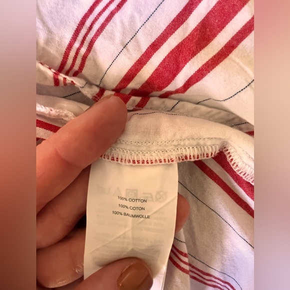 Madewell size medium striped button Down - Picture 4 of 7